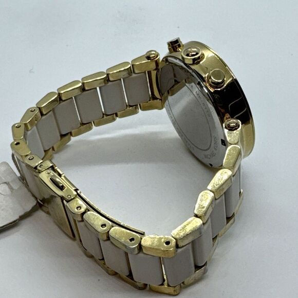 Michael Kors Parker MK6119 Womens Two Tone Analog Dial Quartz Wrist Watch JNA398 - Picture 10 of 11